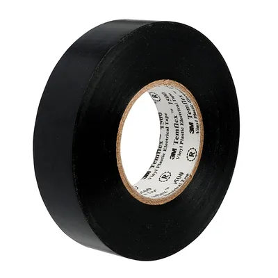Лента 3M електроизолационна  19 мм, 20 м, черна, PVC, Temflex 1500