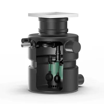 Помпена станция Wilo за отпадни води 7.8 м3/ч, 1 1/4 ", 7 м, DrainLift Box 32/8DS