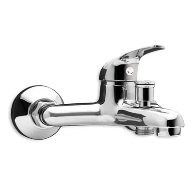 Смесител за вана-душ стенен Forma Vita с керамична глава с ръчен душ  3/4", Cristal 80014