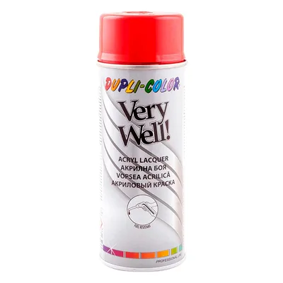 Спрей боя Dupli-Color флакон 0.4 л, огненочервена, RAL 3000, Very Well
