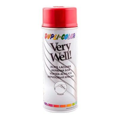 Спрей боя Dupli-Color флакон 0.4 л, рубиненочервена, RAL 3003, Very Well