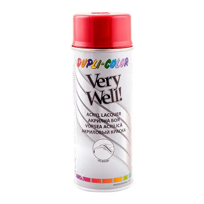 Спрей боя Dupli-Color флакон 0.4 л, транспортно червена, RAL 3020, Very Well