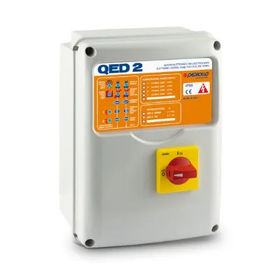 Табло Pedrollo за управление на помпи две дренажни, трифазно 3700 W, 5 к.с., 2-8 A, 3700 W, 5 к.с., QED2-TRI