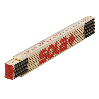 Дървен сгъваем метър Sola  2 м, H 2/10
