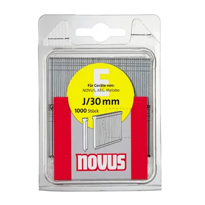 Гвоздеи за такер Novus с наклон 0°  тип J, 1.2x16 мм, стомана, 1000 бр.