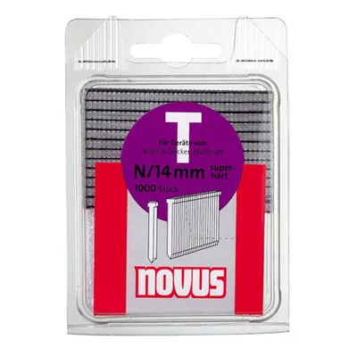 Гвоздеи за такер Novus с наклон 0°  тип N, 1.65x14 мм, стомана, 1000 бр.