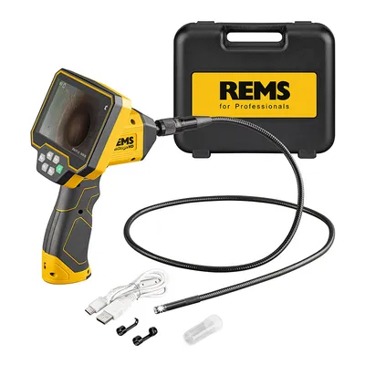Камера REMS за тръби и канали инспекционна   с 1 батерия и зарядно, 3.7 V, 4 Ah, ф 8 мм, 1 м CamScope HD Set