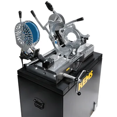 Машина за челно заваряване REMS на тръби PB, PVDF, PE, PP 500 W, 40-160 мм, 180-290 °C, SSM 160KS