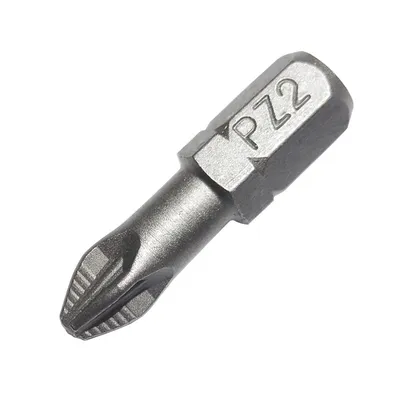 Накрайник бит PZ Wekador Pozidriv оребрен  PZ 2, 1/4", 25 мм