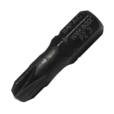 Накрайник бит PZ Wekador Pozidriv ударен, торсионен  PZ 2, 1/4", 25 мм, 16099 IMP