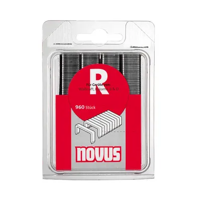 Скоби за такери Novus с D-образен връх  тип R50, 12.5x1.25x14 мм, 960 бр.