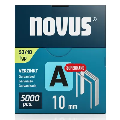 Скоби за такери Novus  тип A53, 11.3x0.75x10 мм, 5000 бр.