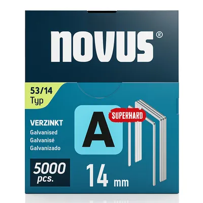 Скоби за такери Novus тип A53, 11.3x0.75x14 мм, 5000 бр.