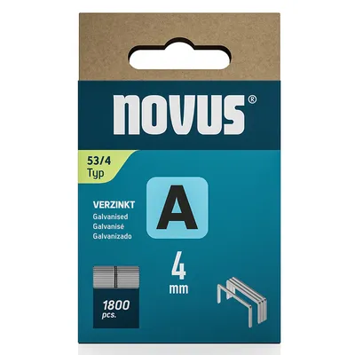 Скоби за такери Novus тип A53, 11.3x0.75x4 мм, 1800 бр.