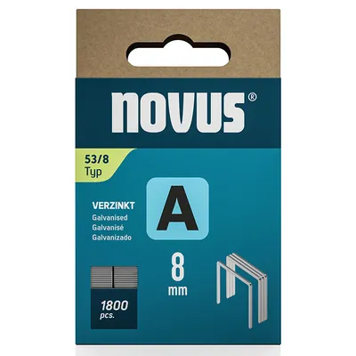 Скоби за такери Novus тип A53, 11.3x0.75x8 мм, 1800 бр.