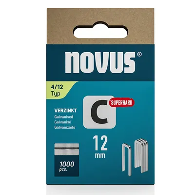 Скоби за такери Novus тип C4, 6.1x1.1x12 мм, 1000 бр.