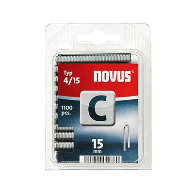 Скоби за такери Novus  тип C4, 6.1x1.1x15 мм, 1100 бр.