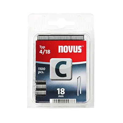 Скоби за такери Novus  тип C4, 6.1x1.1x18 мм, 1100 бр.