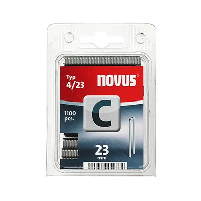 Скоби за такери Novus  тип C4, 6.1x1.1x23 мм, 1100 бр.