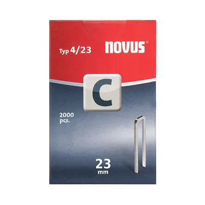 Скоби за такери Novus  тип C4, 6.1x1.1x23 мм, 2000 бр.