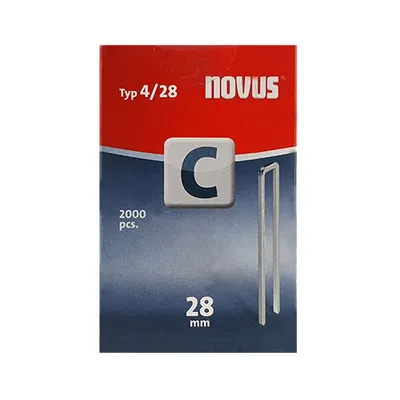 Скоби за такери Novus  тип C4, 6.1x1.1x28 мм, 2000 бр.