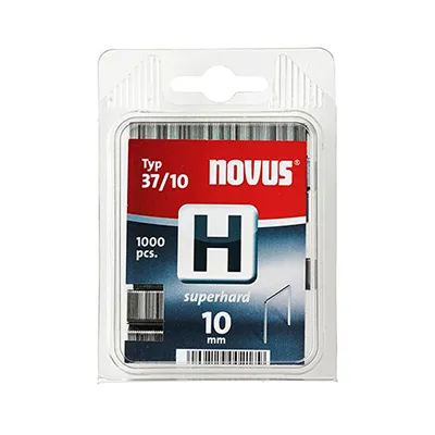 Скоби за такери Novus  тип H37, 10.6x0.75x10 мм, 1000 бр.