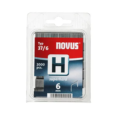 Скоби за такери Novus  тип H37, 10.6x0.75x6 мм, 2000 бр.