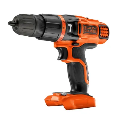Акумулаторен винтоверт Black & Decker ударен без батерия и зарядно, 18 V, 38 Nm, 1-10 мм, BDCH188N