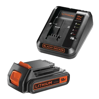 Акумулаторна батерия Black & Decker Li-Ion със зарядно у-во 18 V, 2 Ah, 1 бр., BDC2A20