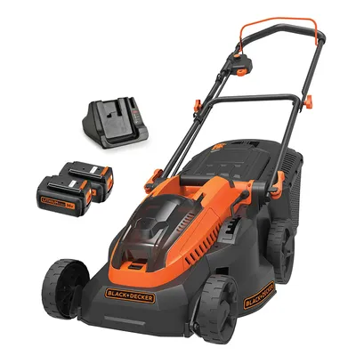 Акумулаторна косачка Black & Decker  с 2 батерии и зарядно, 36 V, 2.5 Ah, 380 мм, 600 м2, CLM3825L2