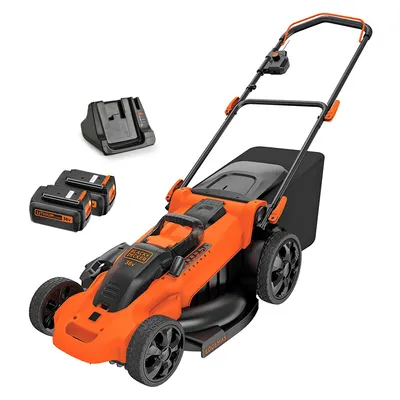 Акумулаторна косачка Black & Decker  с 2 батерии и зарядно, 36 V, 2.5 Ah, 480 мм, 600 м2, CLMA4825L2
