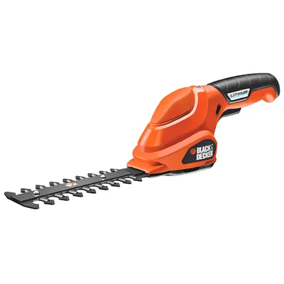 Акумулаторна ножица за храсти Black & Decker с 1 батерия без зарядно, 3.6 V, 1.1 Ah, GSL300