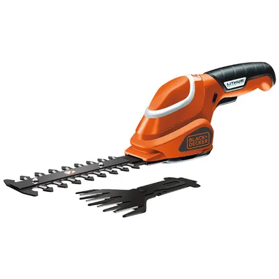 Акумулаторна ножица за трева Black & Decker и храсти с 1 батерия без зарядно, 7 V, 1.2 Ah, 100 мм, GSL700
