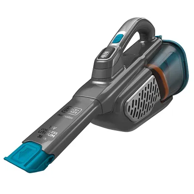 Акумулаторна прахосмукачка Black & Decker за сухо почистване с база с вградена батерия и зарядно, 36 W, 18 V, 2 Ah, 0.7 л, BHHV520BF