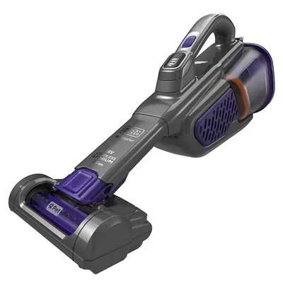 Акумулаторна прахосмукачка Black & Decker за сухо почистване с база с вградена батерия и зарядно, 36 W, 18 V, 2 Ah, 0.7 л, BHHV520BFP