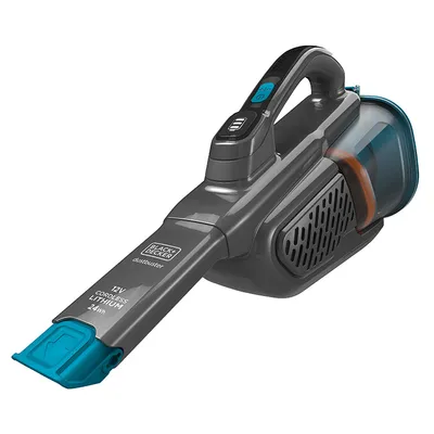 Акумулаторна прахосмукачка Black & Decker за сухо почистване с вградена батерия и зарядно, 24 W, 12 V, 2 Ah, 0.7 л, BHHV320J