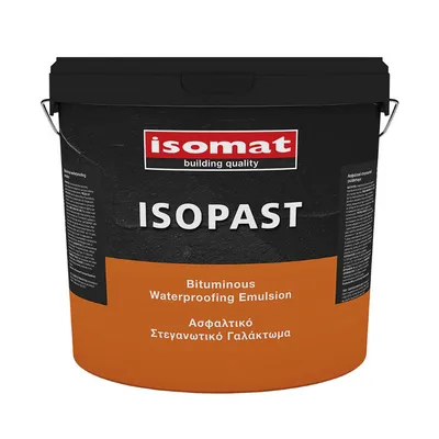 Битумен грунд Isomat на водна основа  5 кг, черен, Isopast