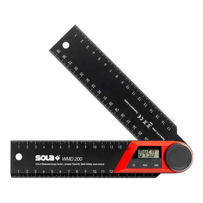 Дигитален ъгломер Sola  200 мм, 0-270 °, 0.3°, WMD 200