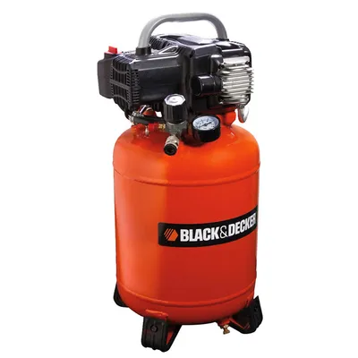 Електрически безмаслен компресор Black & Decker  1.5 к.с., 24 л, 180 л/мин, 10 bar, BD 195/24V NK