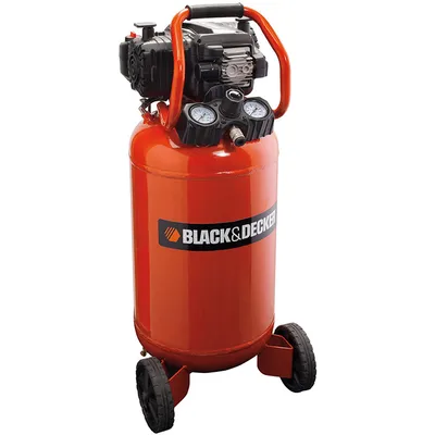 Електрически безмаслен компресор Black & Decker  2 к.с., 50 л, 222 л/мин, 10 bar, BD227/50V NK