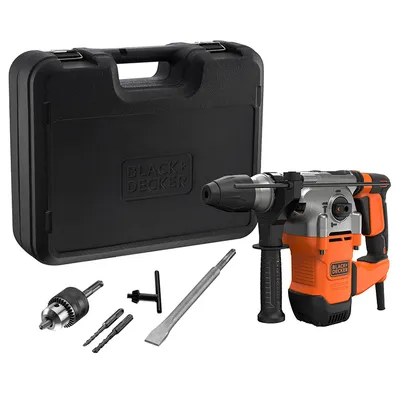Електрически перфоратор Black & Decker  SDS-plus, 1250 W, 3.7 J, 0-3900 уд./мин, BEHS03K