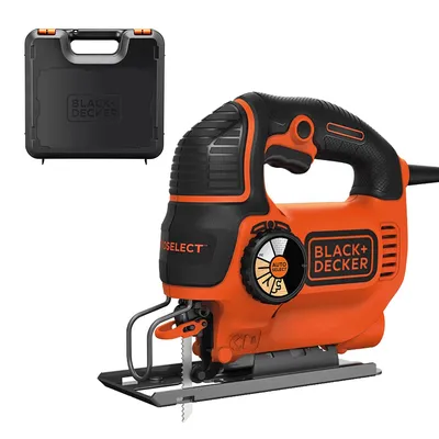 Електрически прободен трион зеге Black & Decker с плавно регулиране  550 W, 800-3000 хода/мин, 15 мм, KS801SE