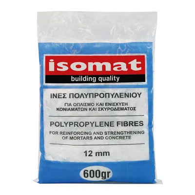 Фибри Isomat за усилване и армиране на бетони и замазки  0.6 кг, 1.2 мм
