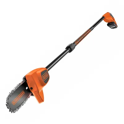 Кастрачка за клони Black & Decker акумулаторна с телескопична дръжка с 1 батерия и зарядно, 18 V, 2 Ah, 20 см, GPC1820L20