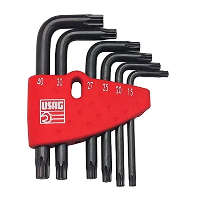 Г-образен ключ Usag Torx/Torx комплект TX15-40, 6 бр., 280 STX/S6