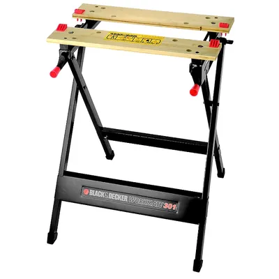 Многофункционална работна маса Black & Decker със стеги  341х760 мм, 160 кг, WM301