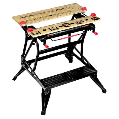 Многофункционална работна маса Black & Decker със стеги  541х800 мм, 250 кг, WM825