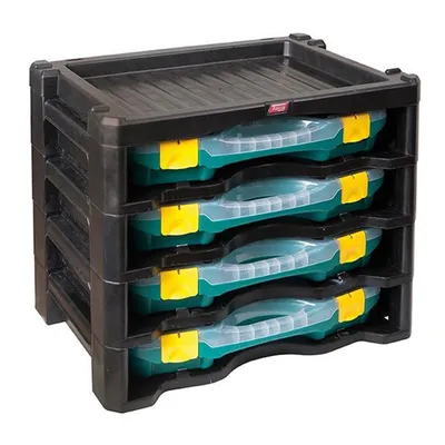 Пластмасов куфар Tayg за инструменти  447х360х314 мм, черен, Multibox N2
