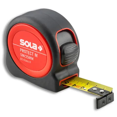Противоударна пластмасова ролетка Sola с магнит  5 м, Protect M PE M 525