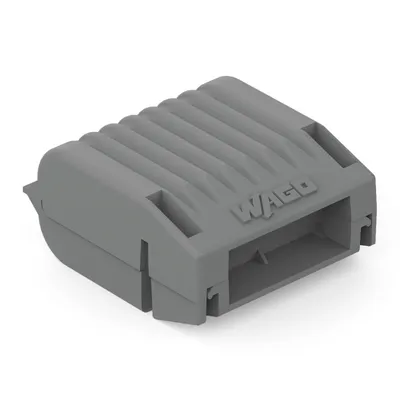 Разклонителна клема Wago  4 мм2, сива, 2 гнезда, Gelbox